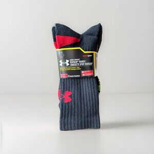 Under Armour HeatGear Trainer Mens Socks Medium 4 Pairs Athletic Performance NEW